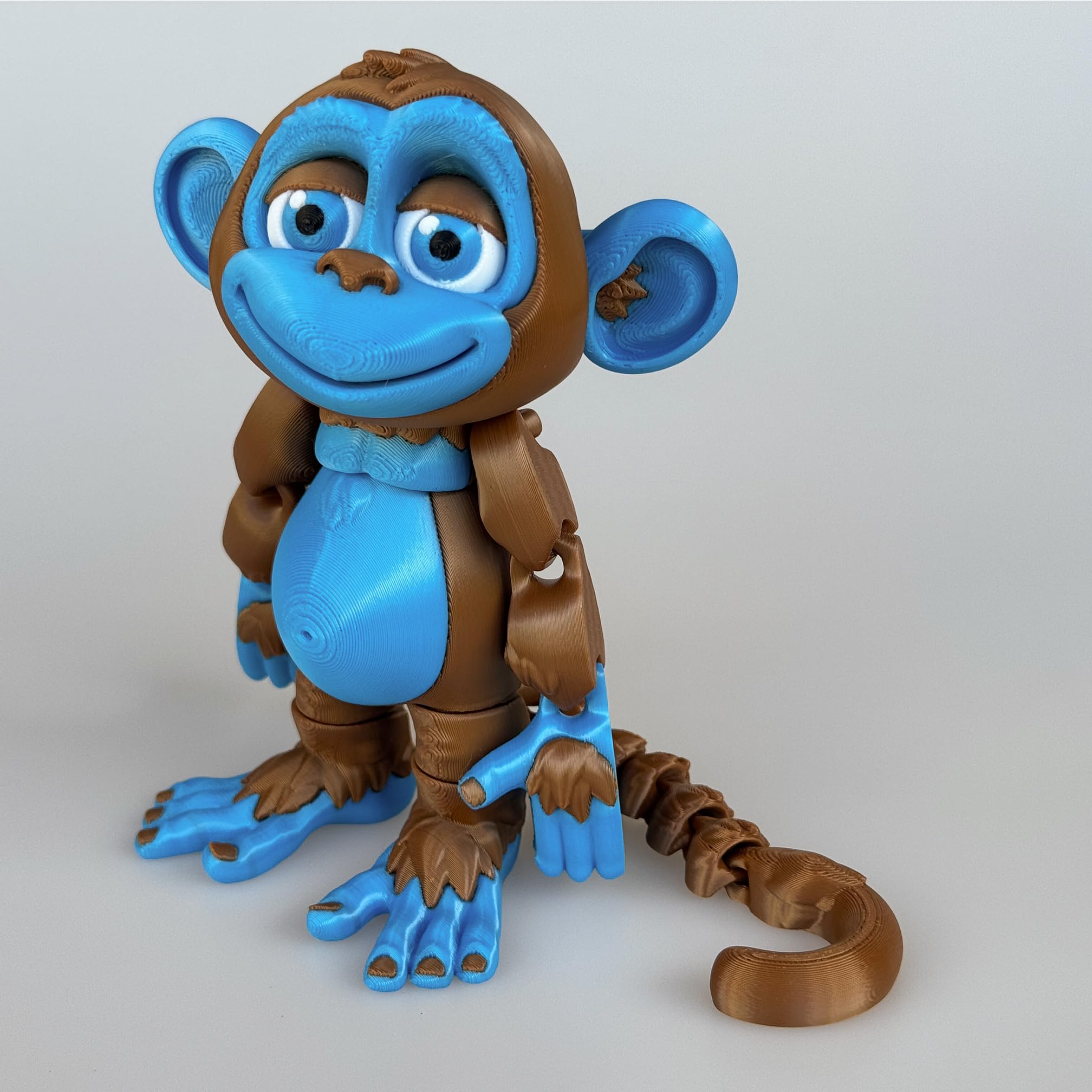 Whattiho 3D Printed Articulated Monkey Fidget Toy – Posable